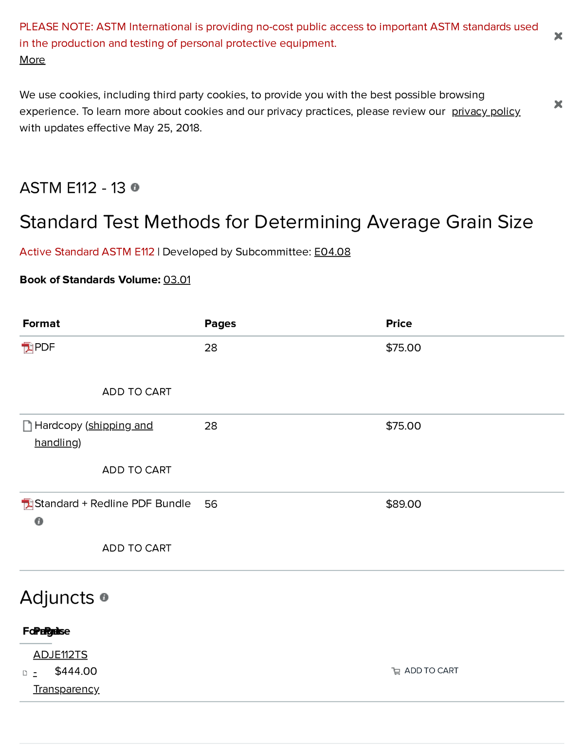 Astm E Standard Test Methods For Determining Average Grain Size