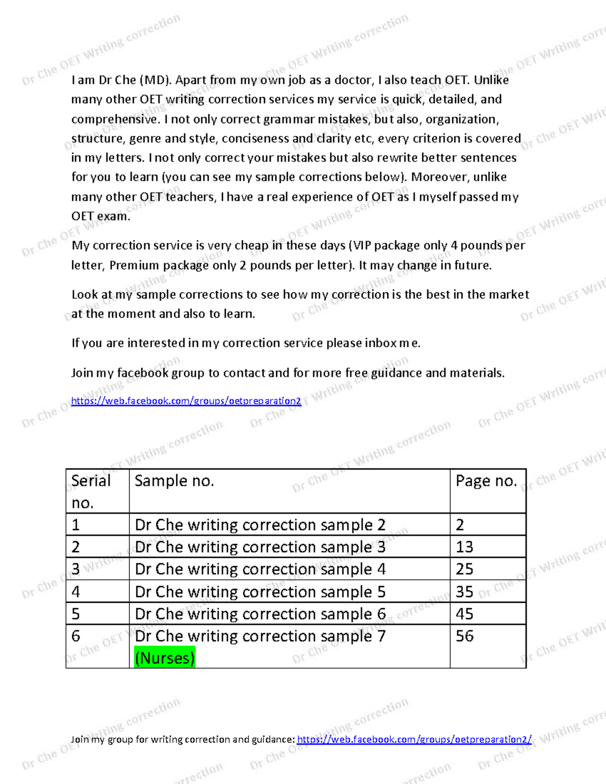 Oet Writing Material How To Achieve Grade B Oet Writing Notes - I am Dr ...