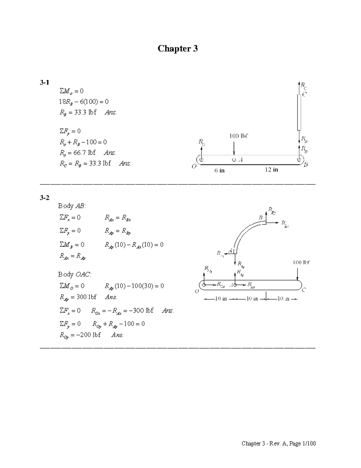 Chapter 3 Solutions - Ejercicios - Chapter 3 3- Mo 0 18 RB 6(100) 0 RB ...