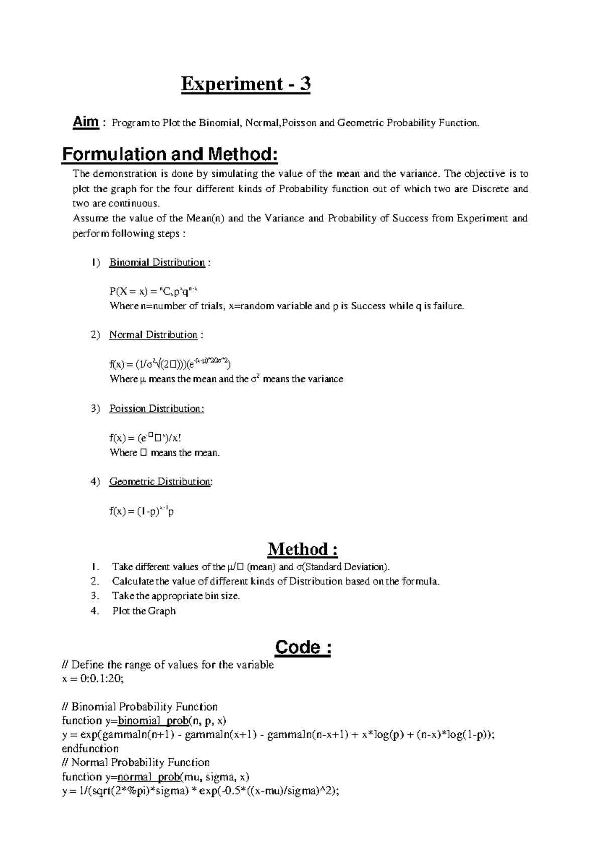 PSLP Fractical FILE ALL word - Experiment - 3 Aim : Program to Plot the ...