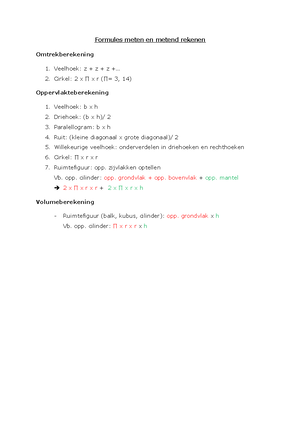 Examenvragen - Korte En Lange Oefeningen Van Tijdens De Les En Van ...