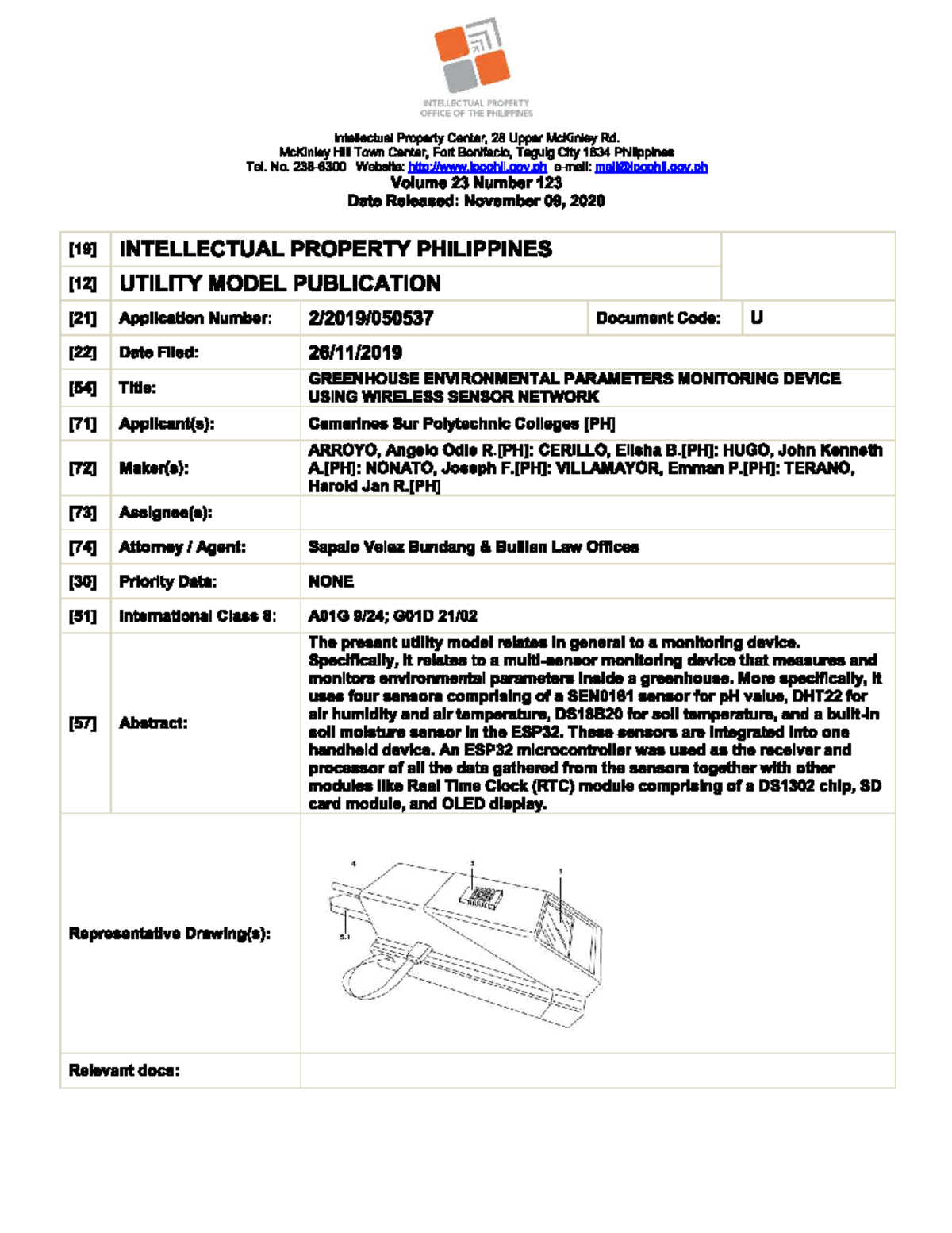 UM publication greenhouse environmental parameters monitoring device ...