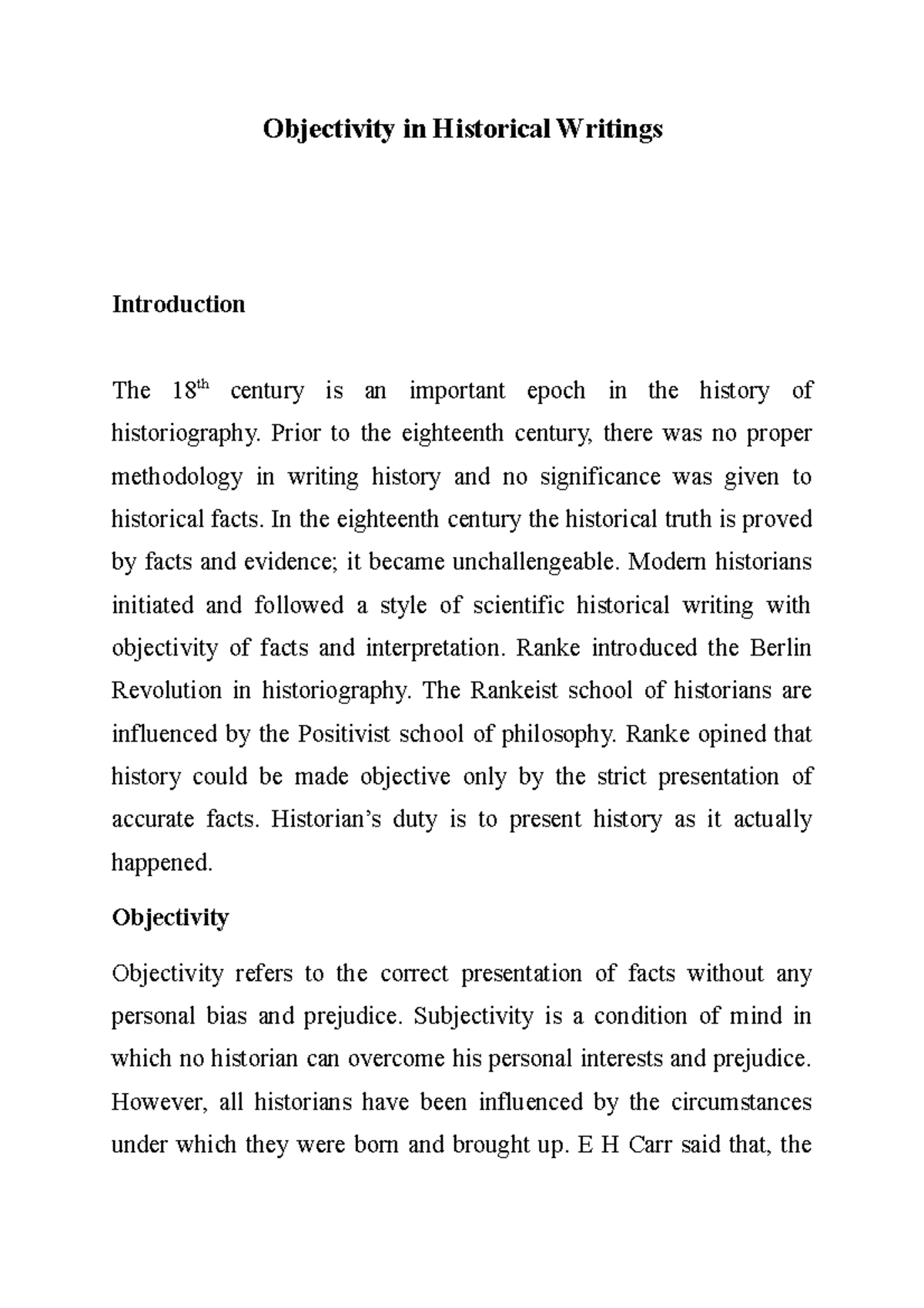 objectivity-in-historical-writings-objectivity-in-historical-writings-introduction-the-18th