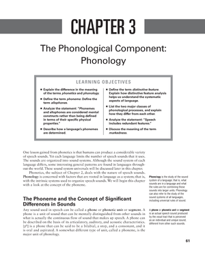 Phonology. Phonemes 1 - The Phonemic Principale - M13 Advanced ...