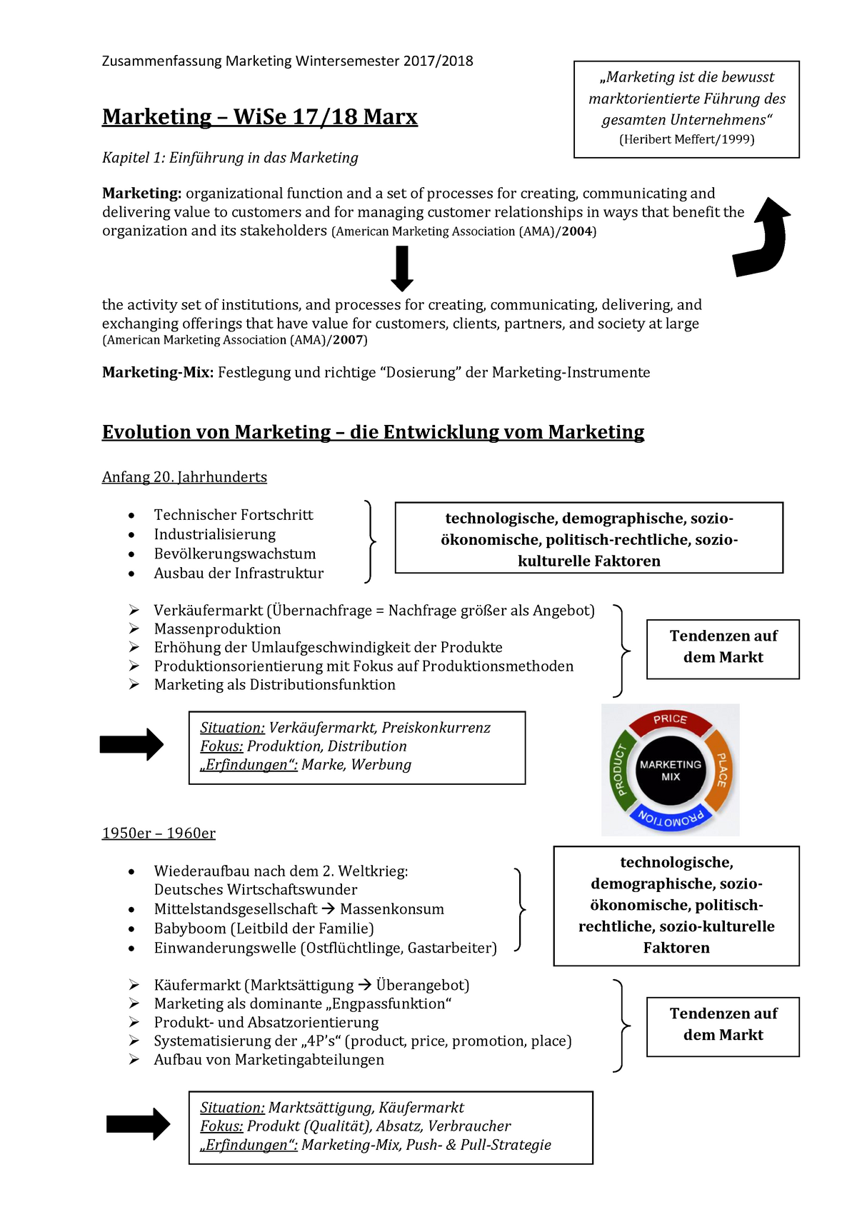 Zusammenfassung Marketing Kapitel Marketing Wise Marx Kapitel Einf Hrung In Das
