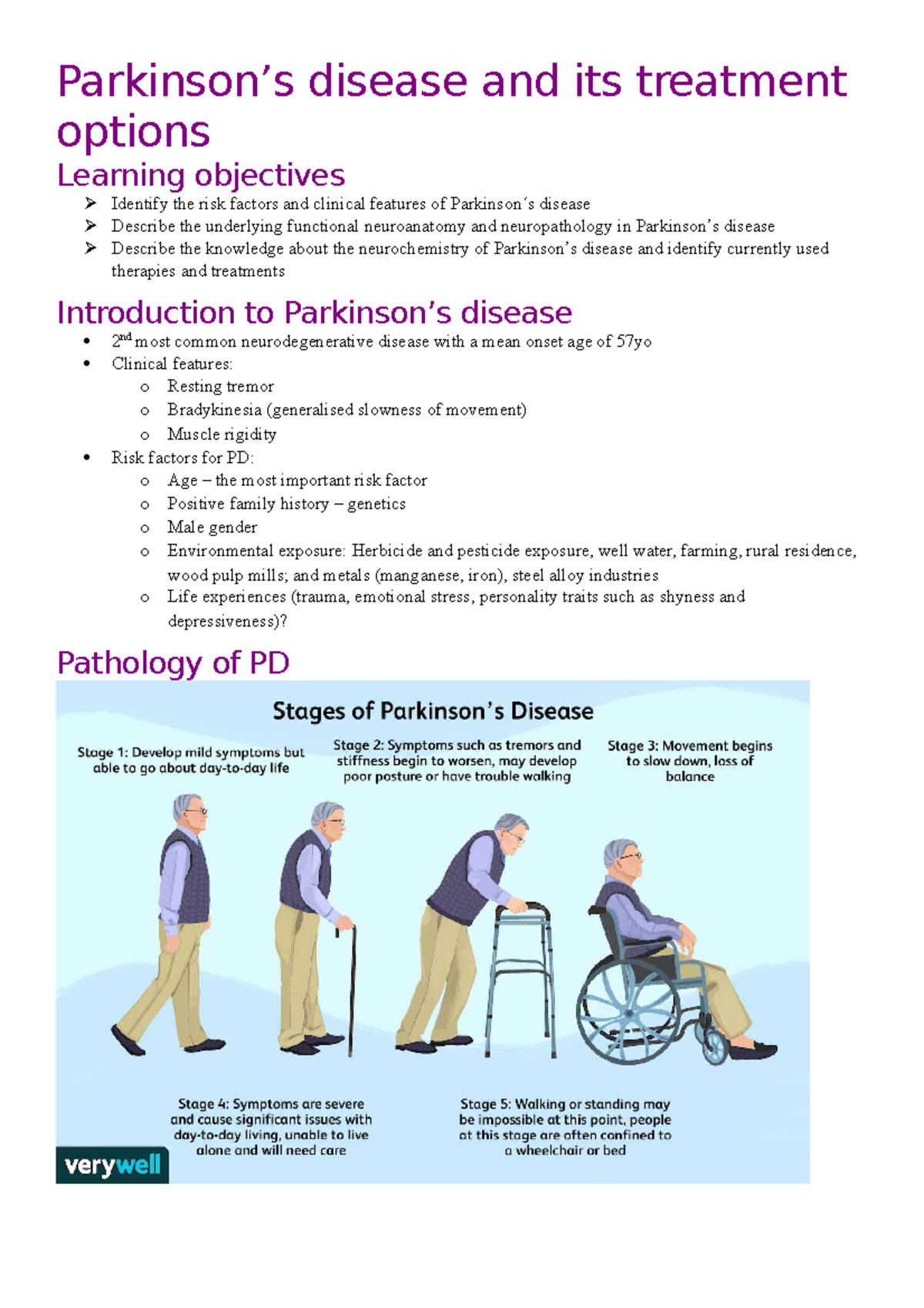 Parkinson’s Disease And Its Treatment Options - Parkinson’s Disease And ...