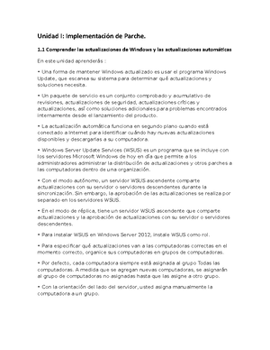 1.2 Implementación de Windows Server Update Services (WSUS) - Sin ...