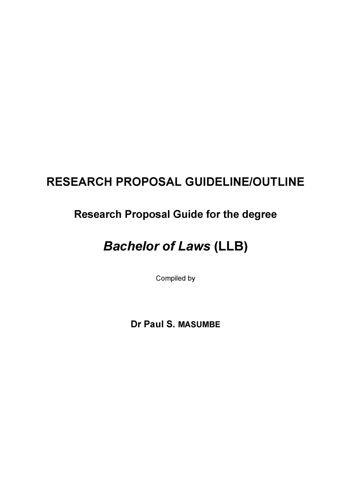 llb research proposal sample pdf