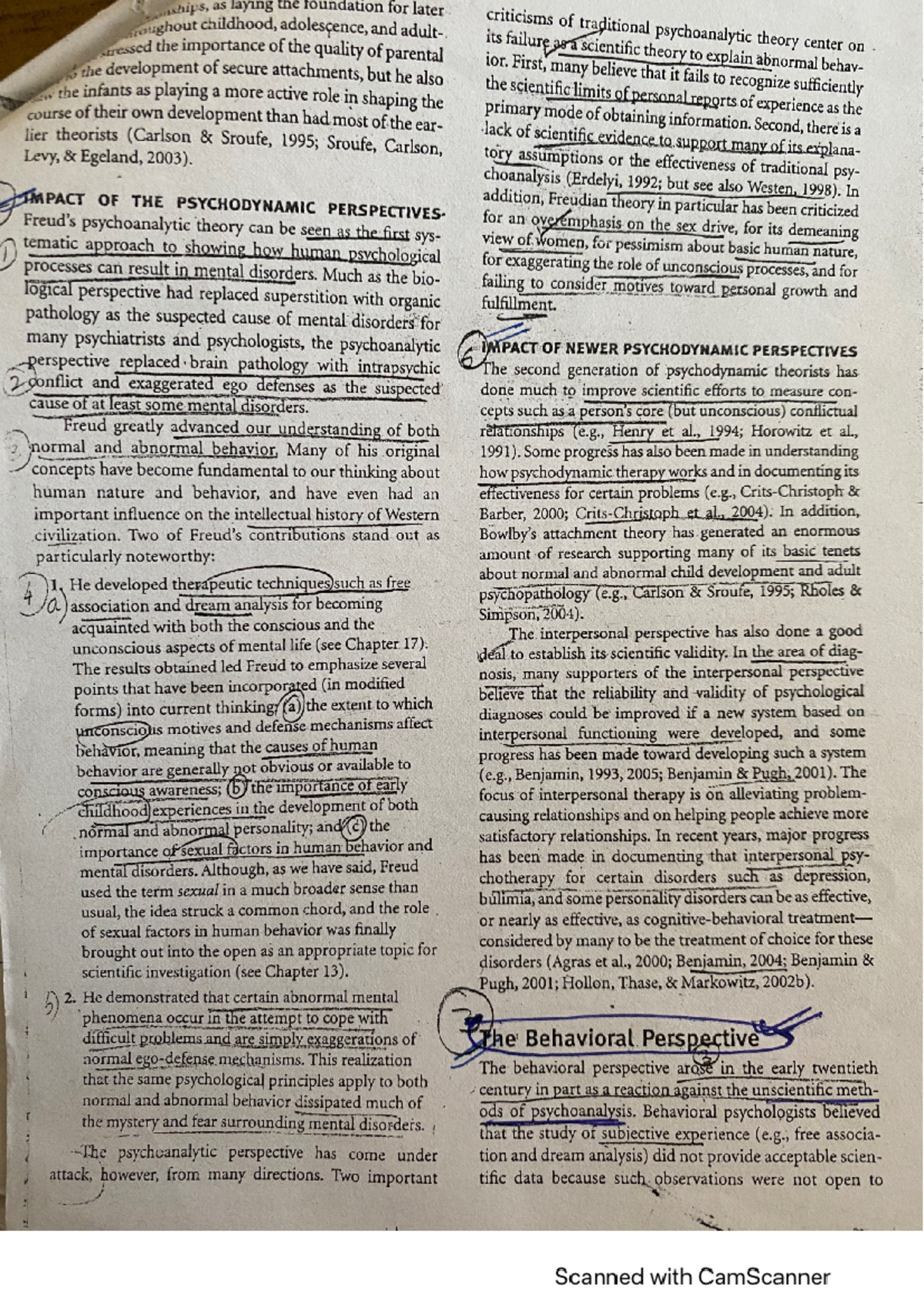 7-A-Beh and Cog beh notes - Clinical psychology - Studocu