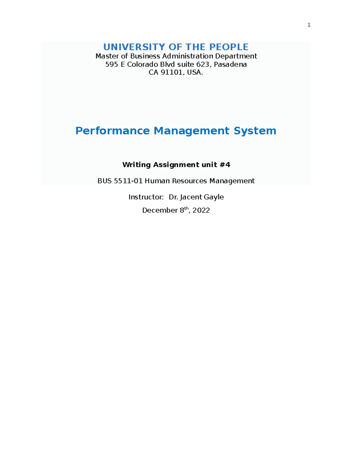 Performance Management System And Management Theories - Studocu