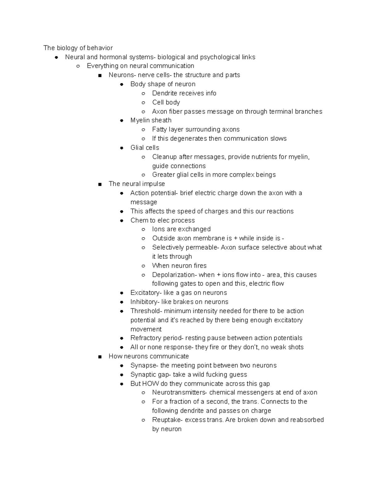 Chapter 2 Biopsych - The Biology Of Behavior Neural And Hormonal ...