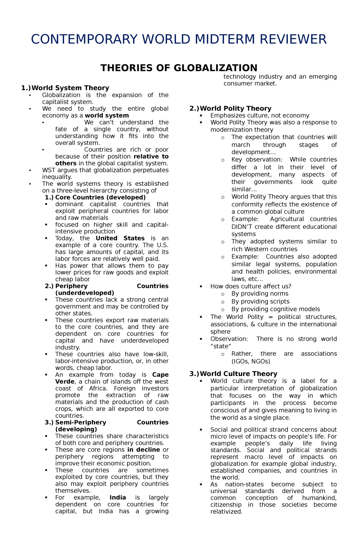 theories-of-globalization-reviewer-contemporary-world-midterm