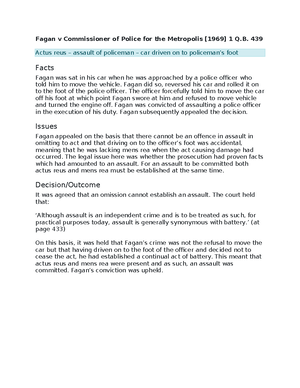 Stanley v Powell - Summary law of tort - I n Stanley v. Powell the ...