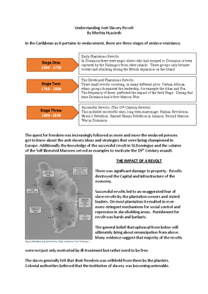 3rd Form History NOtes - 3 rd Form History THEME 2: Caribbean Economy ...