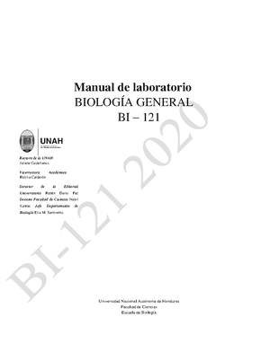 GUIA Completa DEL IV Parcial BI-121 Parte I Y II - UNIVERSIDAD NACIONAL ...