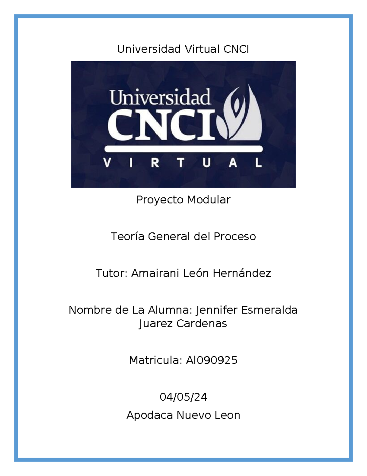 Universidad Virtual CNCI - Universidad Virtual CNCI Proyecto Modular ...