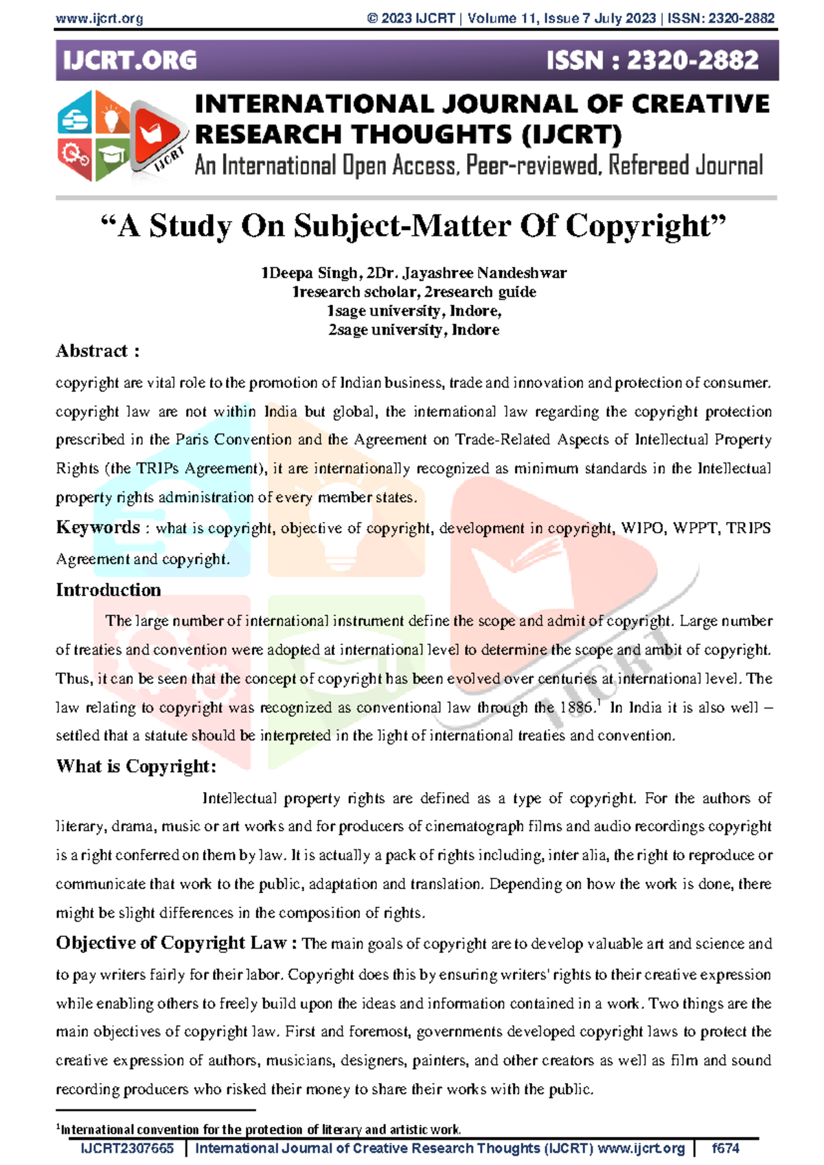 Copyright law notes - Remedies for infringement - “A Study On Subject ...