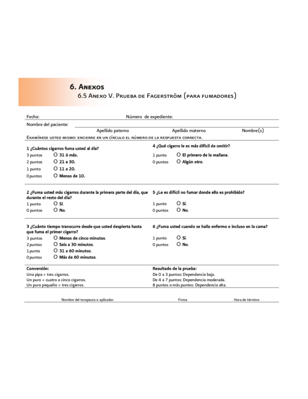 C2 Test de Fagerström - test adicciones - licenciatura en ciencias del ...