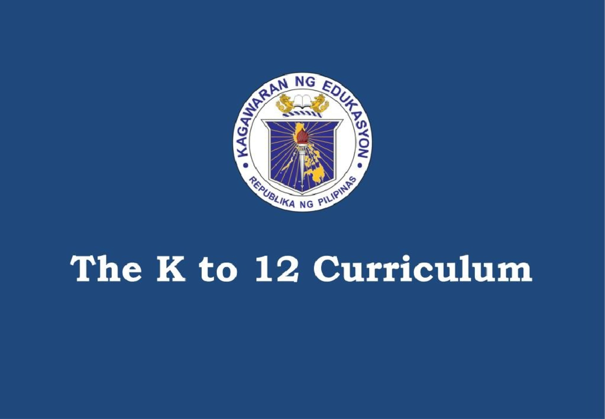 K 12 Curriculum Framework - Bachelor of Secondary Education - English ...