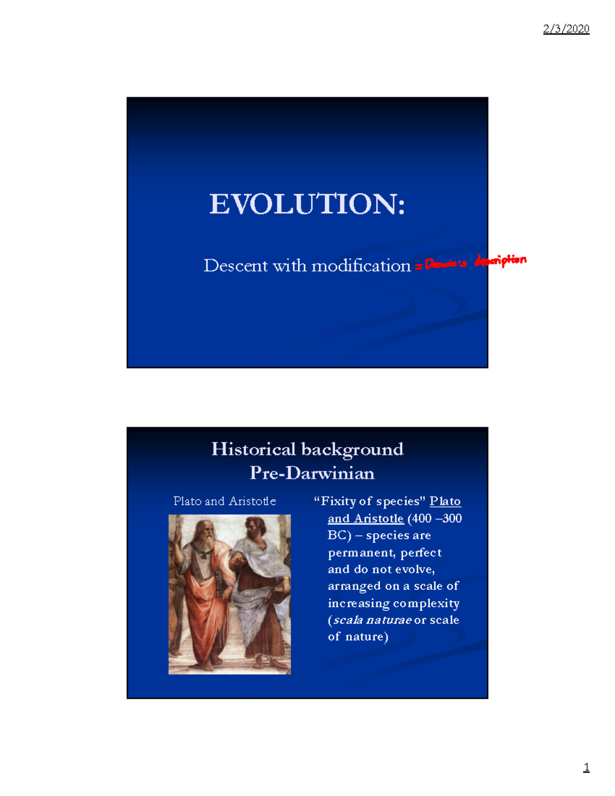 1-evolution-prof-marissa-s-lecture-notes-evolution-descent-with