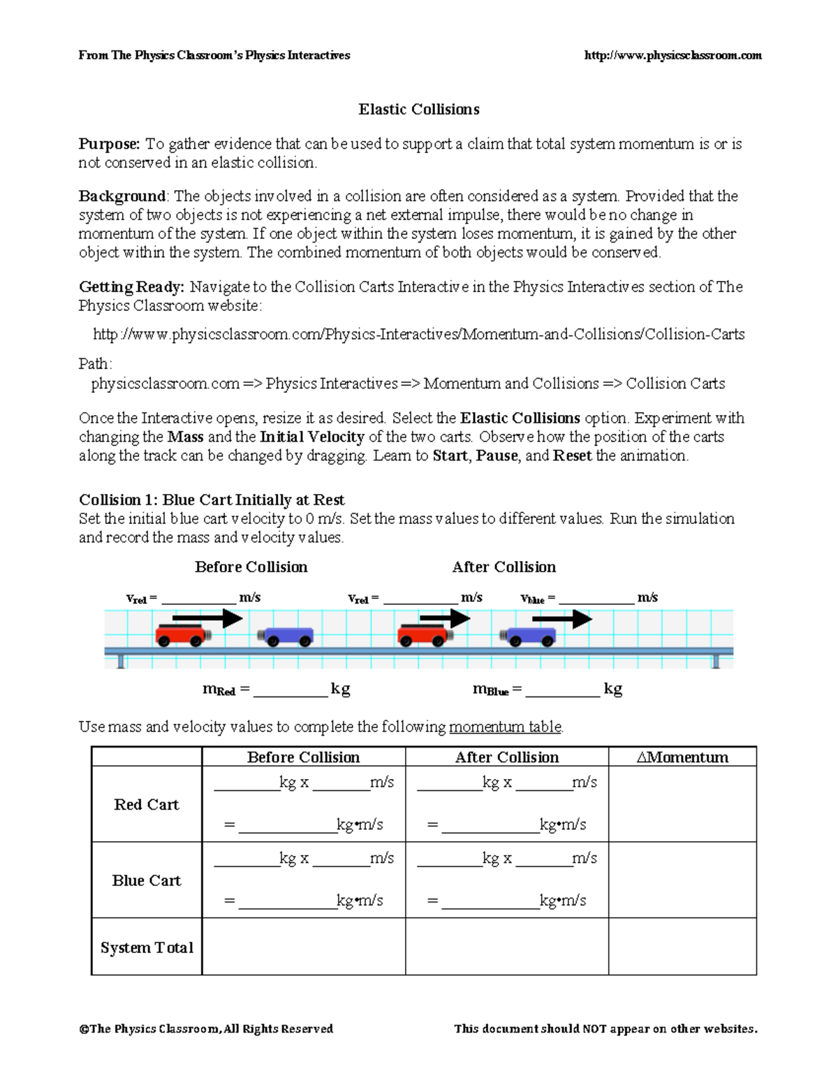 online-collisions-lab-from-the-physics-classroom-s-physics