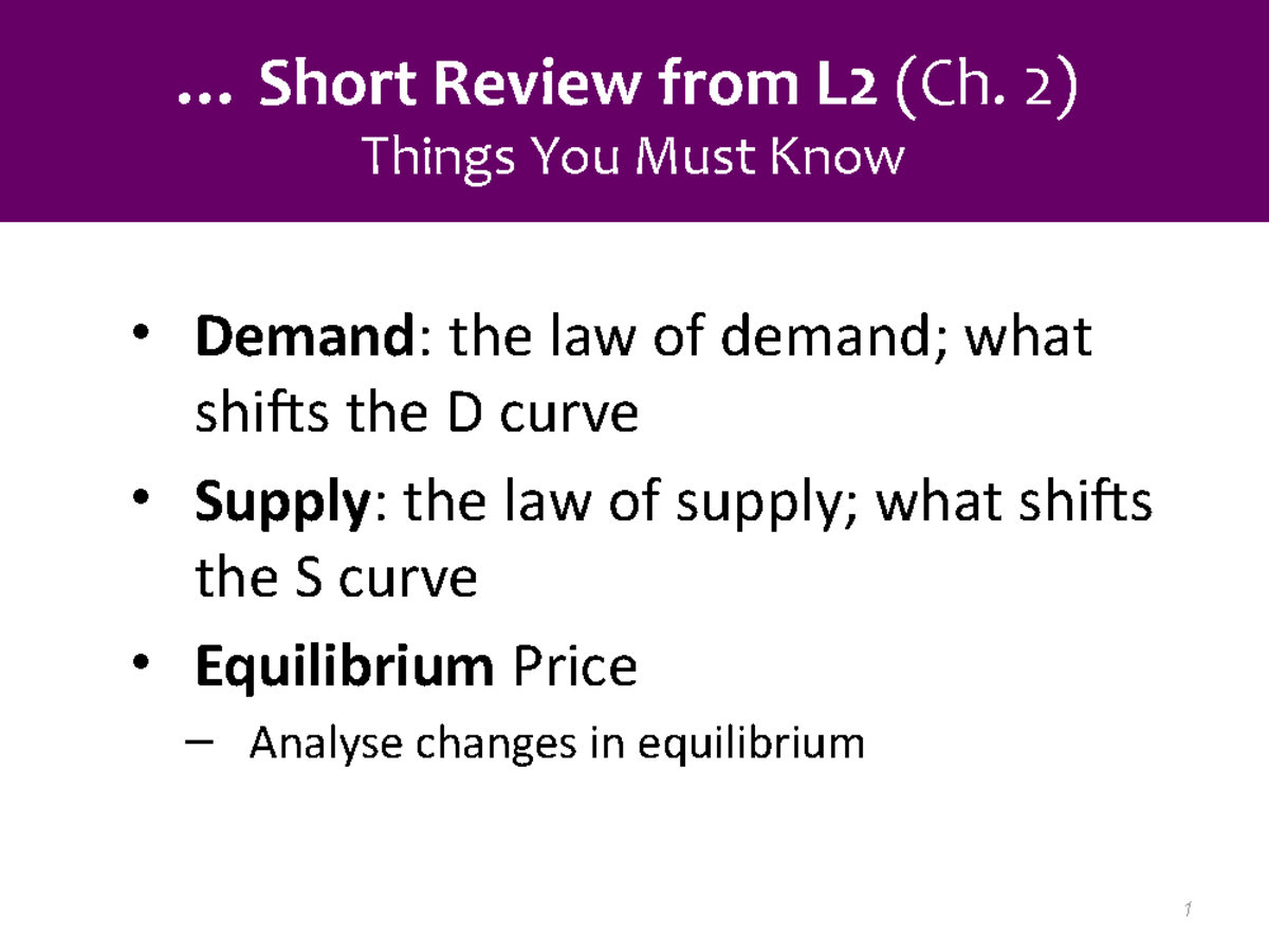 Lecture slides, lecture 3 - Elasticity - Short Review from L2 (Ch. 2 ...