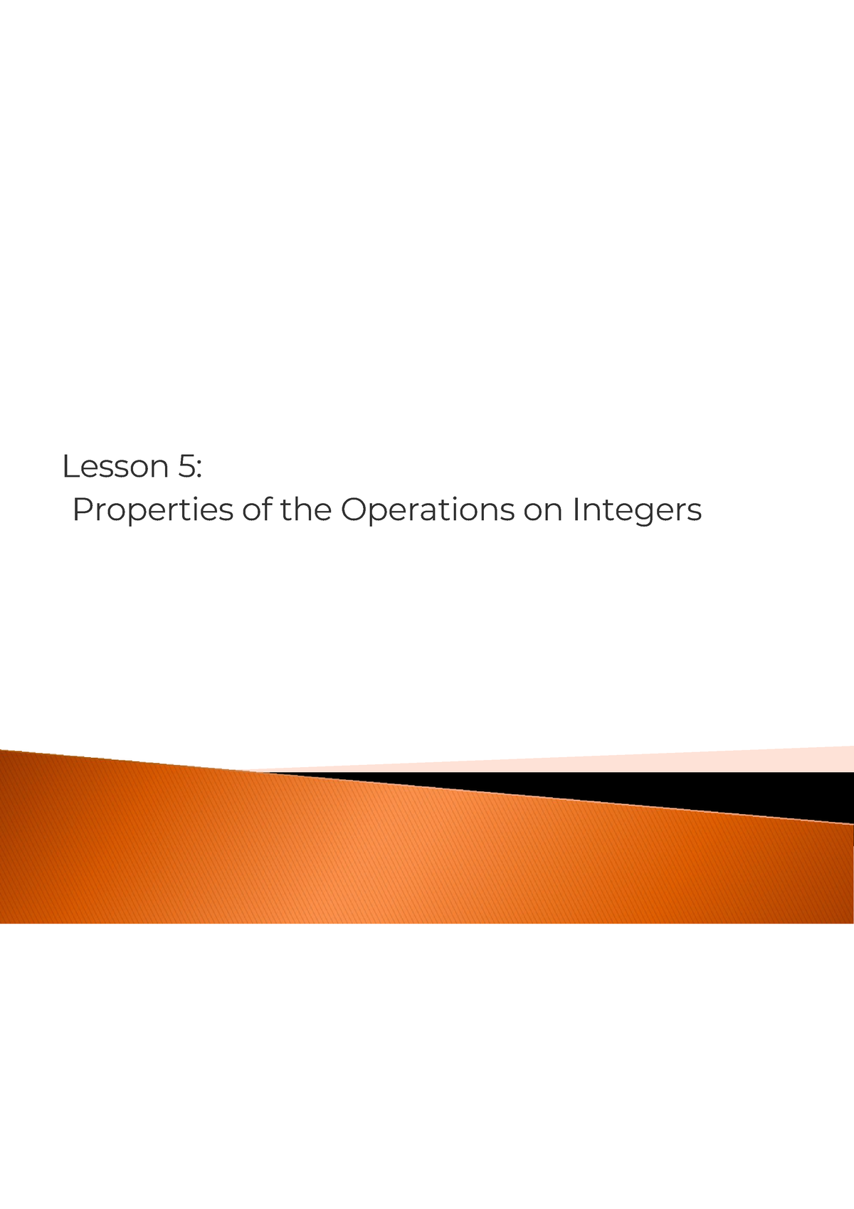 properties-of-operation-on-integers-lesson-5-properties-of-the