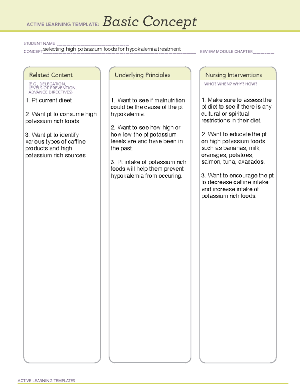 selecting-high-potassium-foods-ati-template-active-learning-templates