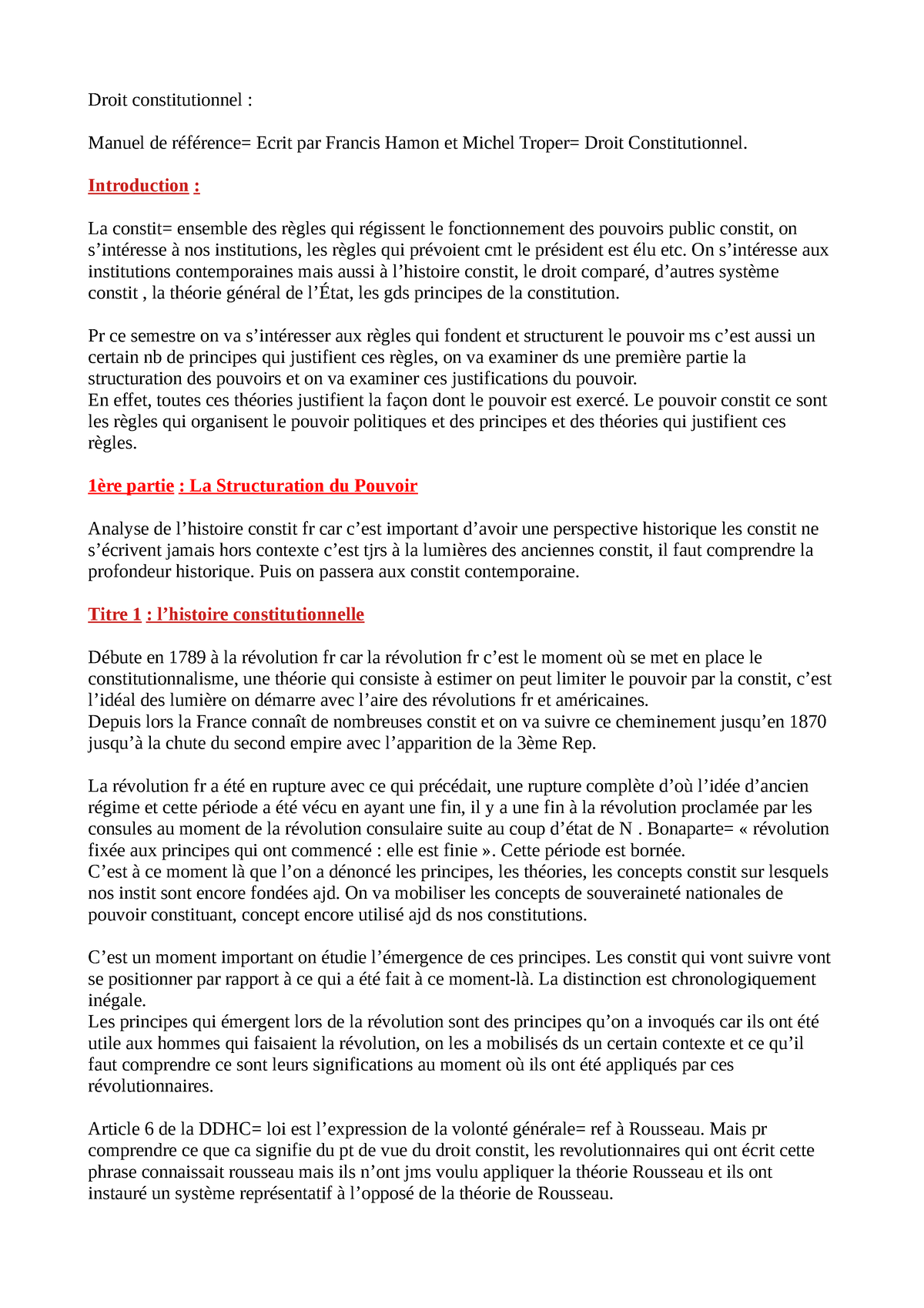 sujet dissertation droit constitutionnel l1 semestre 1