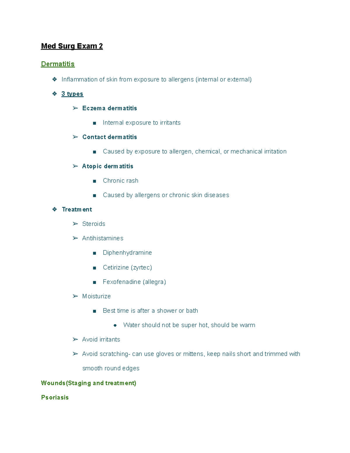 Med Surg Exam 2 - yf83zoh