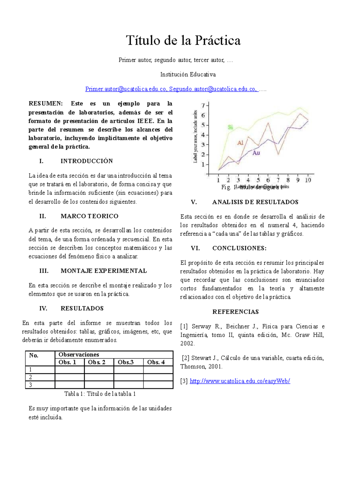 Formato IEEE para presentacion de labora (2) - Título de la Práctica ...
