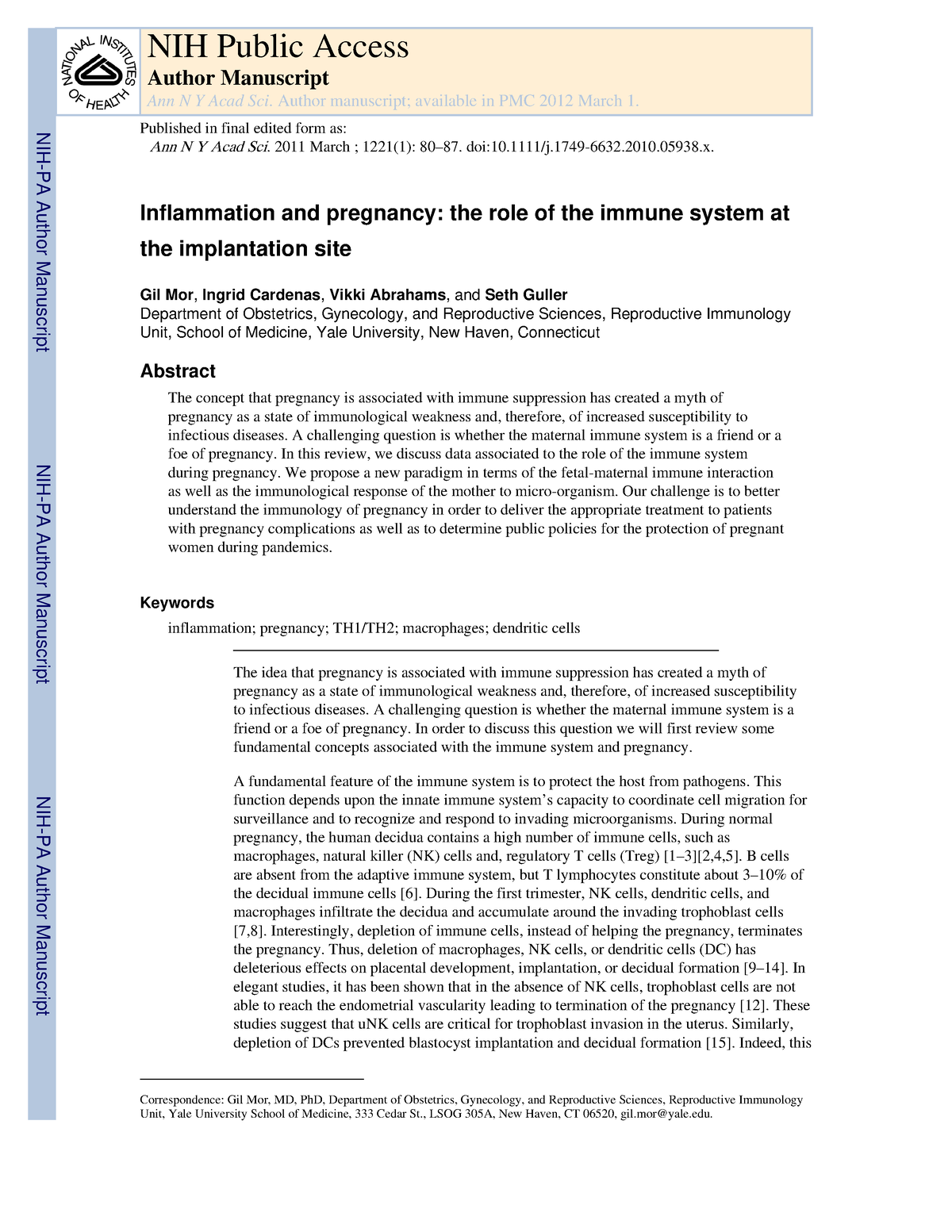 Inflammation And Pregnancy A Challenging Question Is Whether The   Thumb 1200 1553 