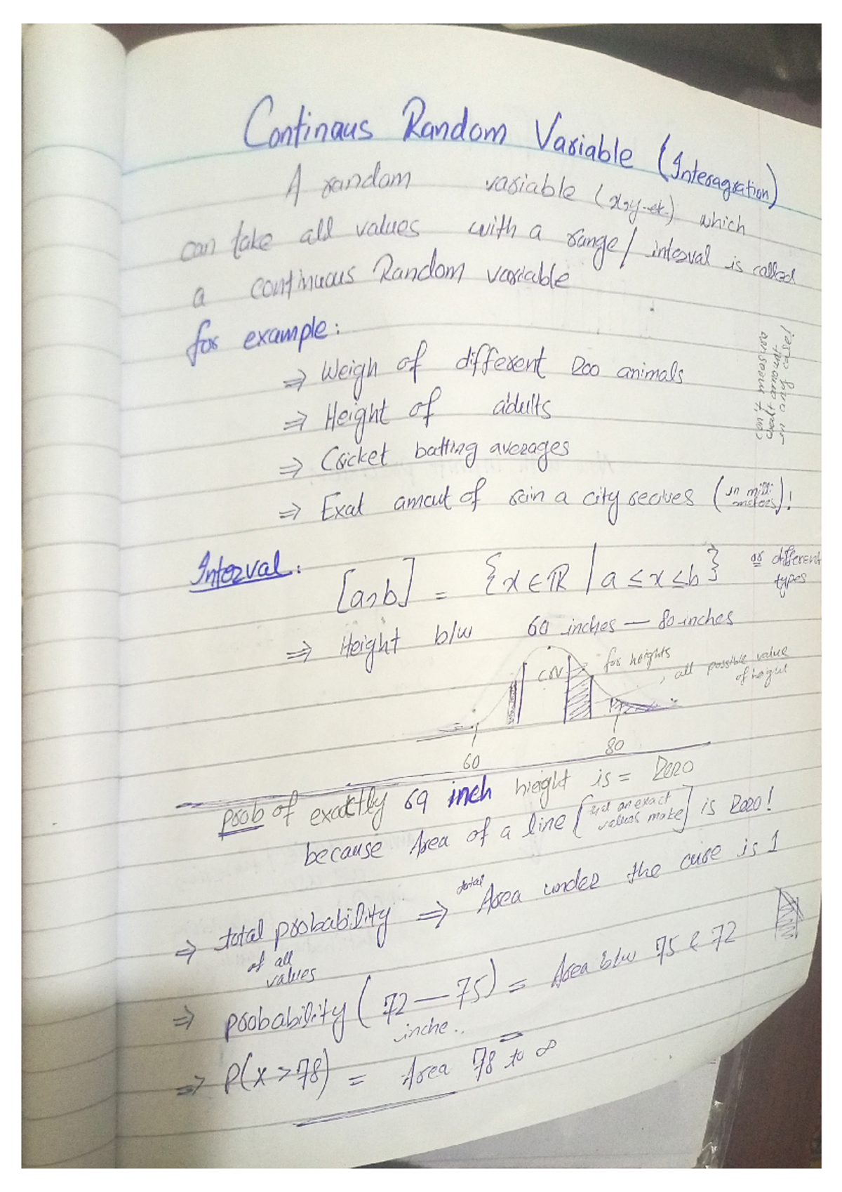 Continuous Random variable - Probability and Statistic - Studocu