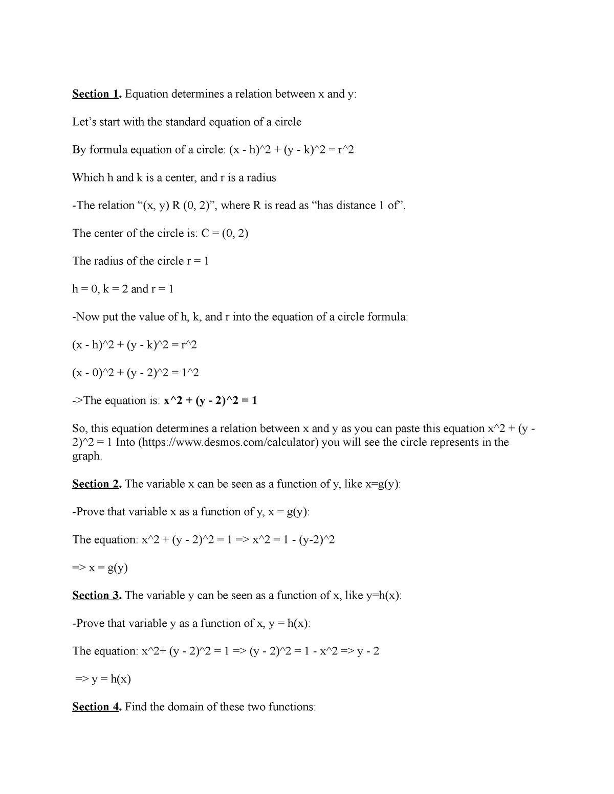 Math 11 Unit 1 Discussion Post Studocu