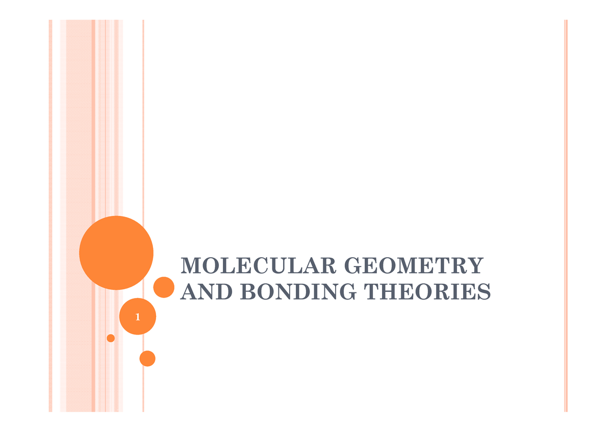 Molecular geometry and bonding theories - MOLECULAR GEOMETRY AND ...