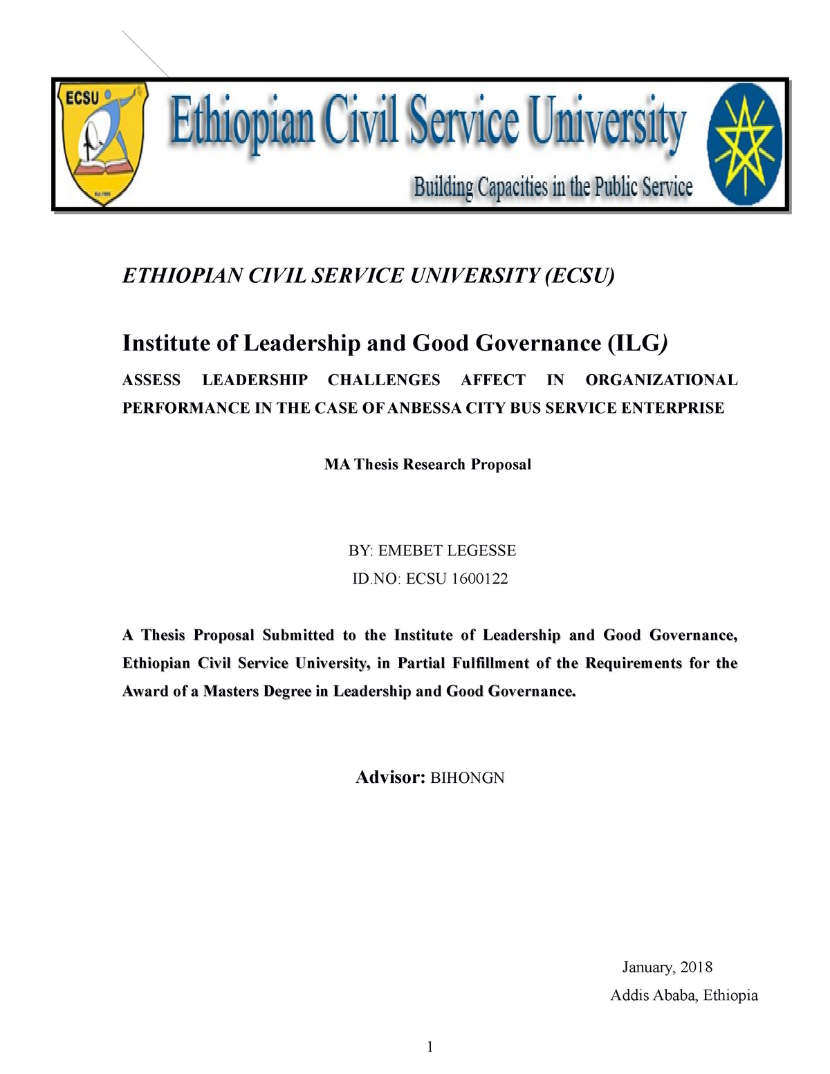 thesis for mba pdf in ethiopia