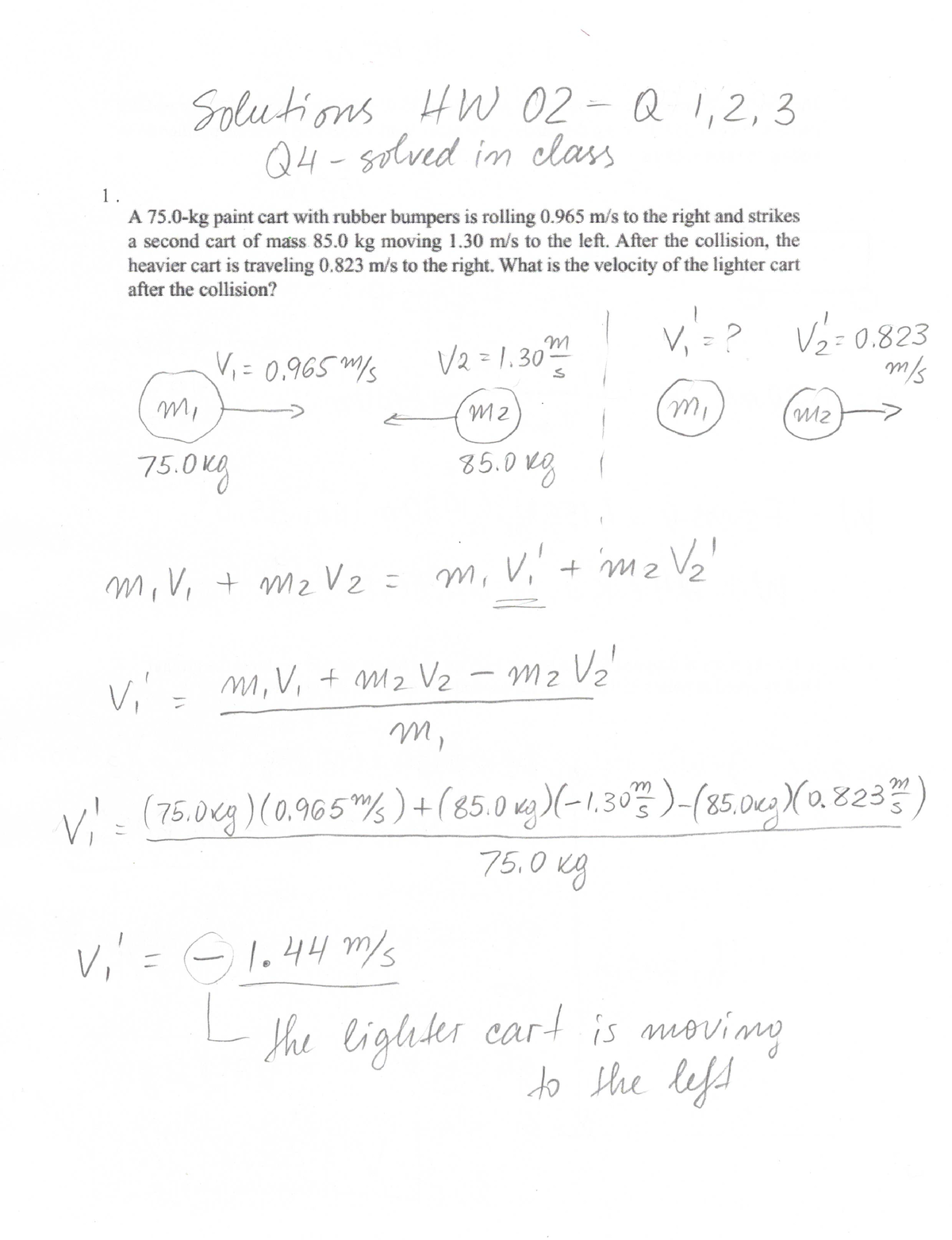 Solutions HW02 - ``` - PHY1001 - Studocu