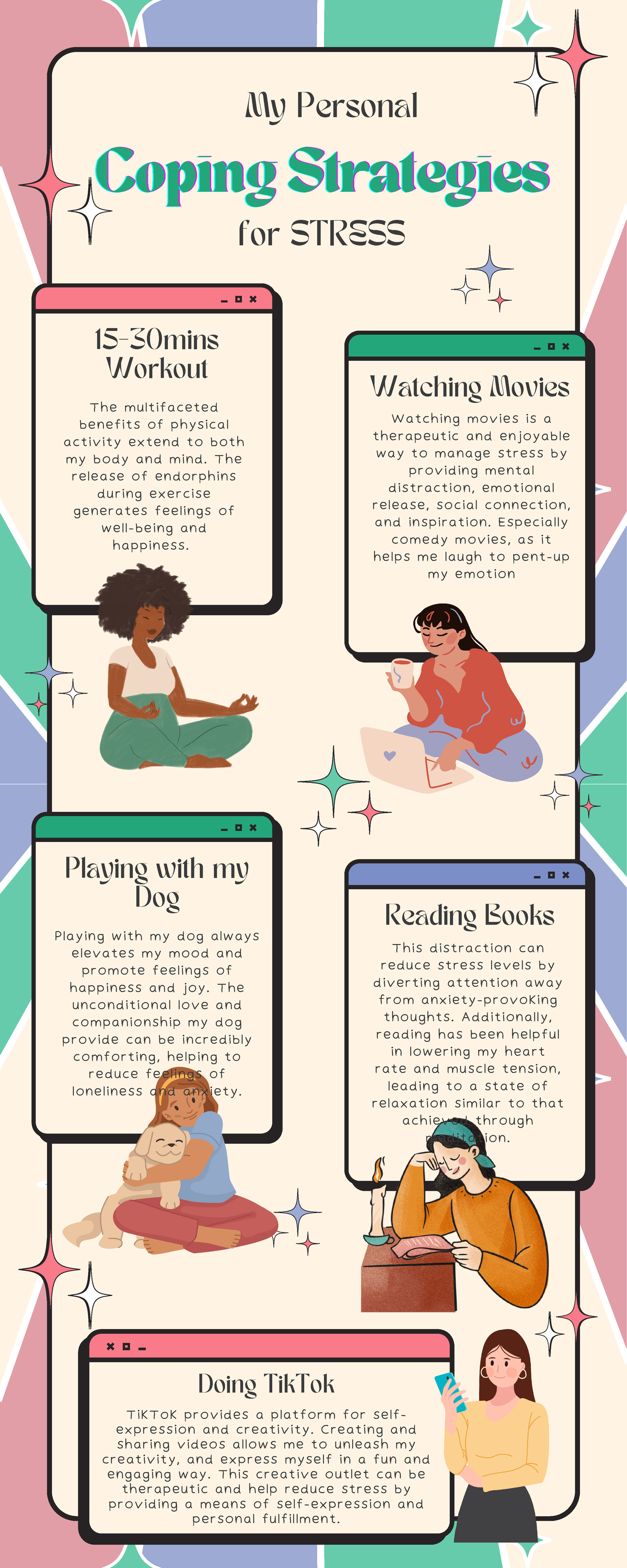 Retro Illustrative Time Management Tips Infographic - My Personal ...