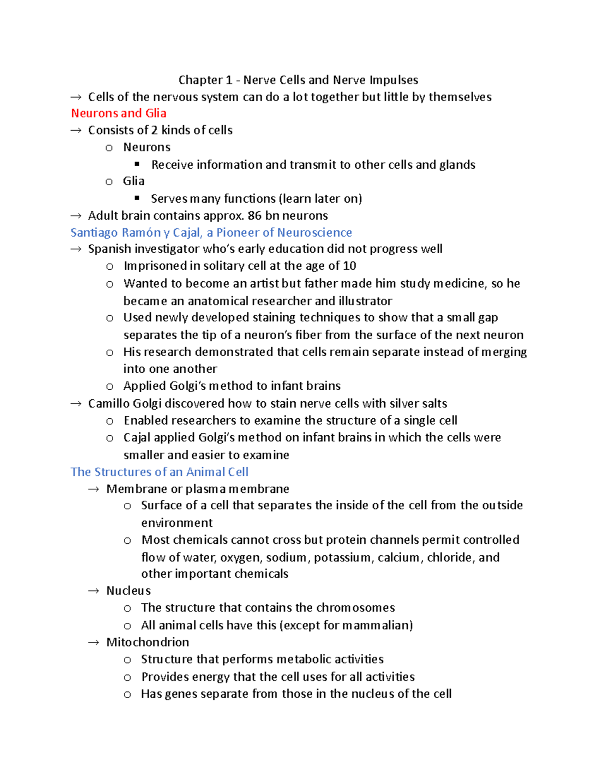 Chapter 1 - Nerve Cells and Nerve Impulses - Chapter 1 - Nerve Cells ...