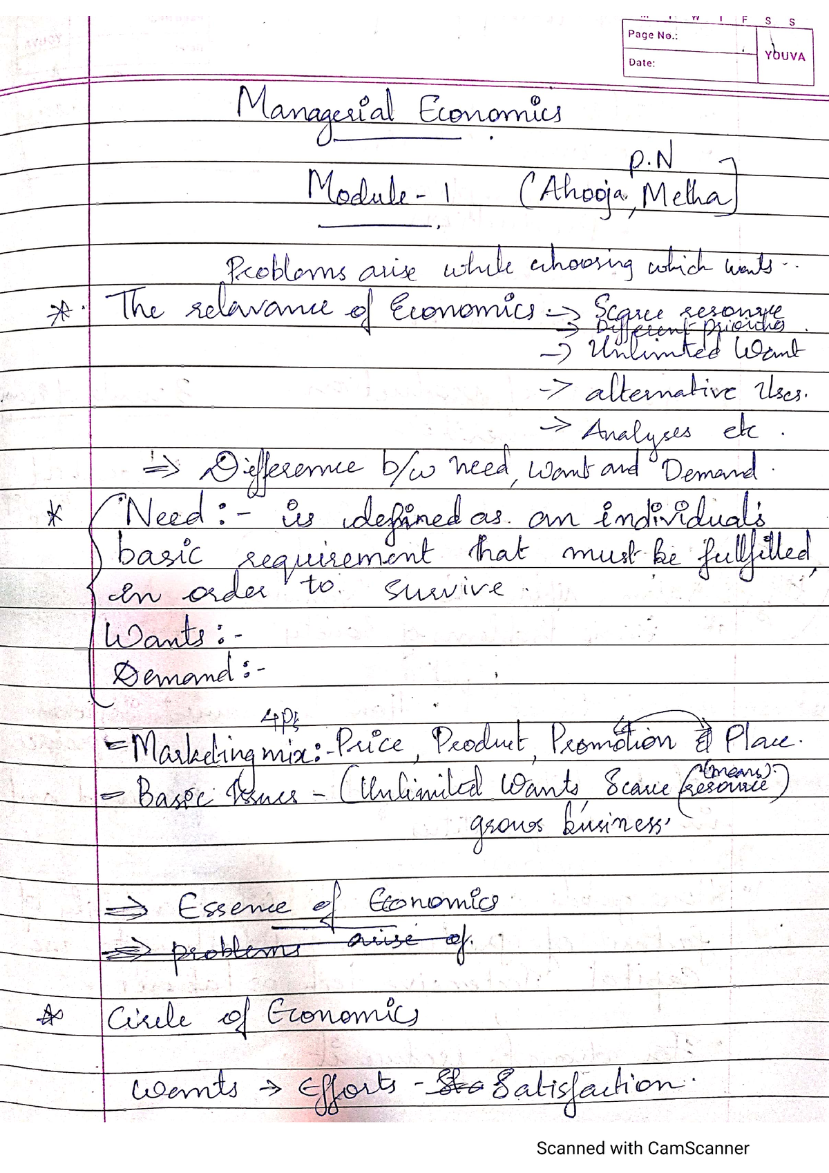 Managerial Economics Notes - Bachelor Of Business Administration - Studocu