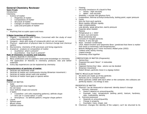 Gen Chem Module 1 Week 1 - SELF LEARNING MODULE GENERAL CHEMISTRY I ...