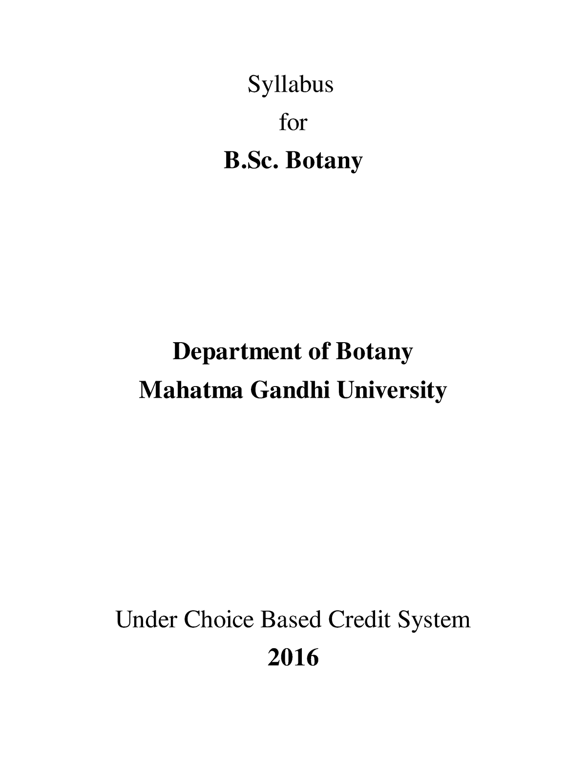 B.Sc Botany CBCS - Lecture Notes - Syllabus For B. Botany Department Of ...