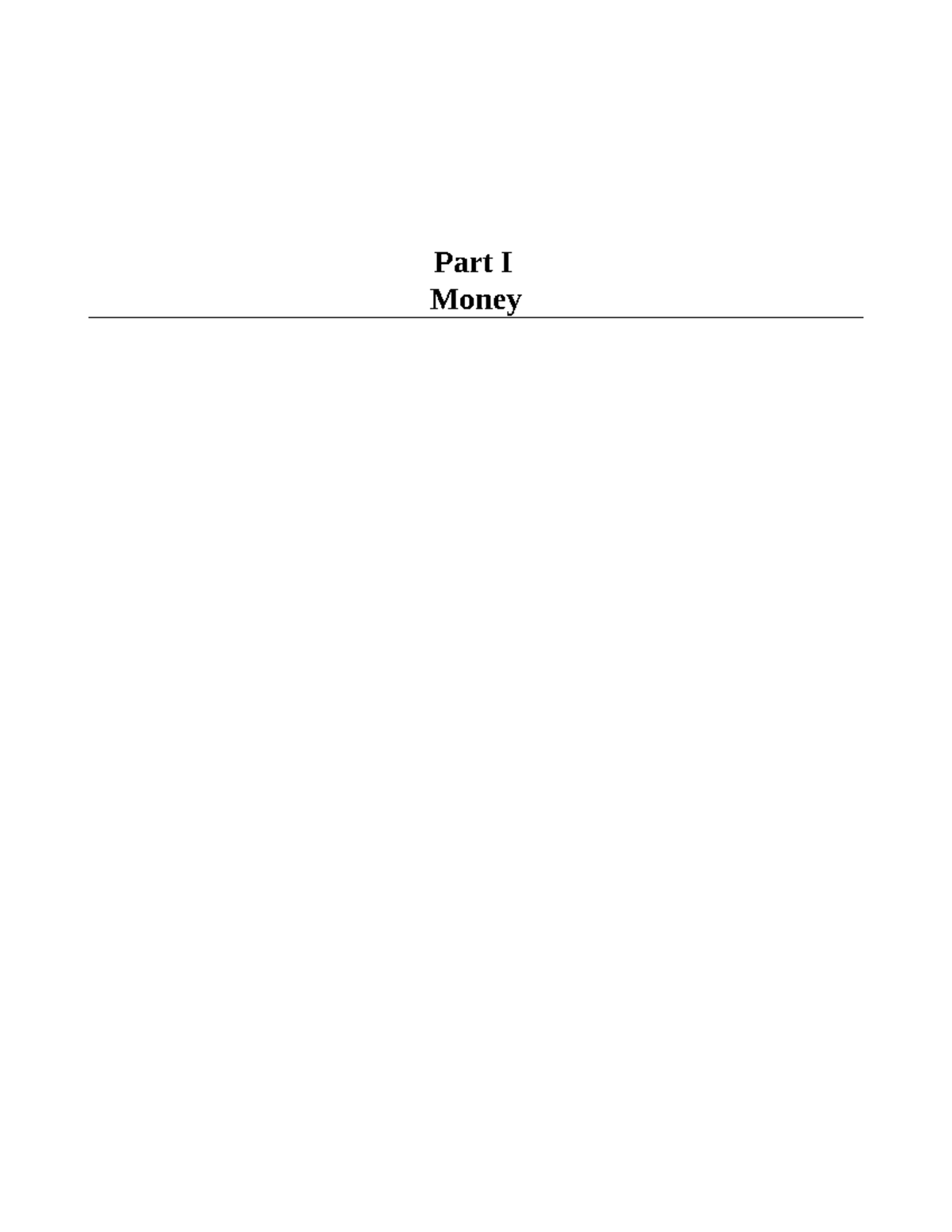 CHAP 1 Modeling Monetary Economies 4th Edition Chap 1 - Part I Money ...