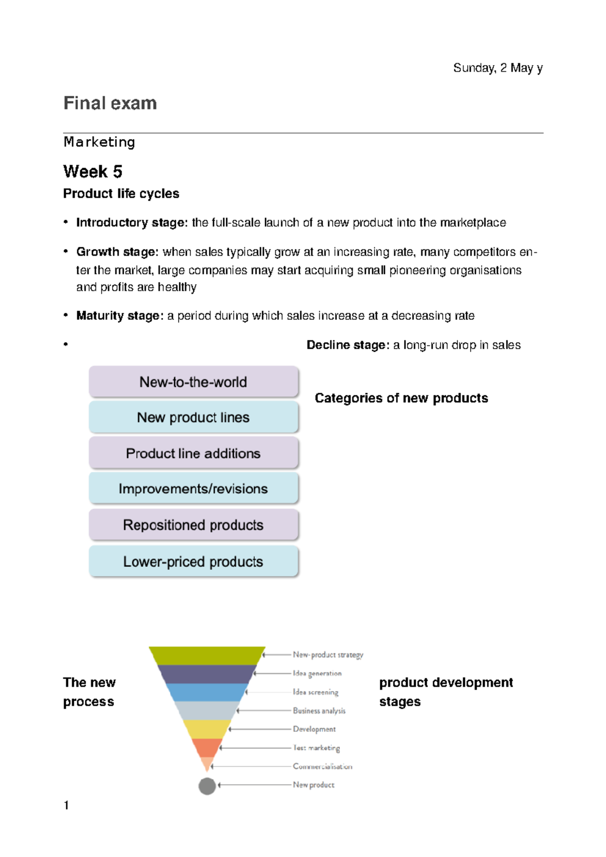 Marketing final exam doc - Monday, 3 June y Final exam Marketing Week 5 ...