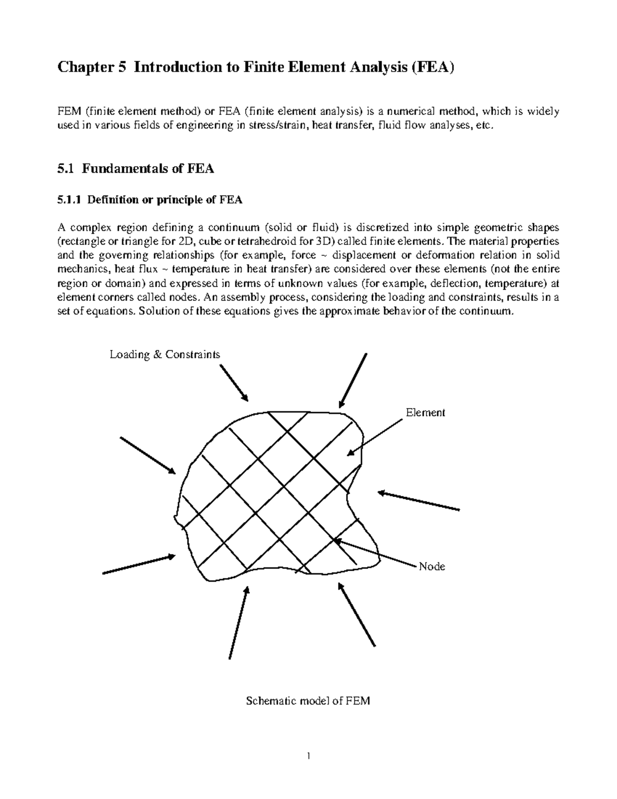 Notes On Chapter 5 Of The Course - Chapter 5 Introduction To Finite ...