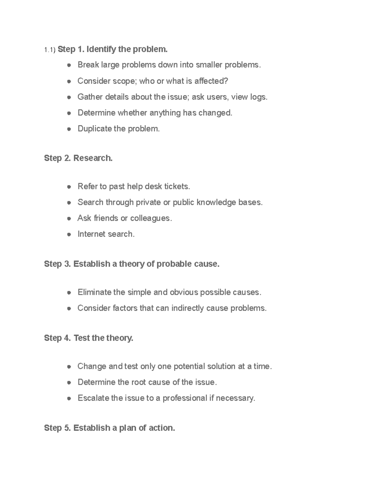 Networks assignment 1 semester 2 - 1) Step 1. Identify the problem ...