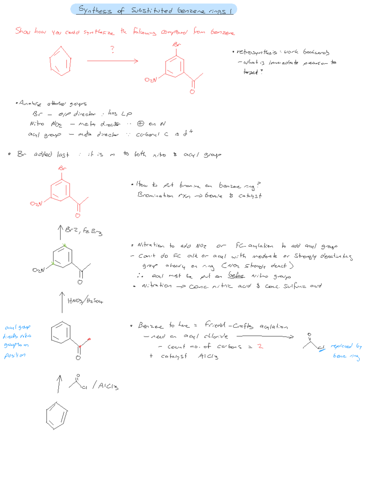 Synthesis of Substituted Benzene Rings I - Warning: Error during font ...