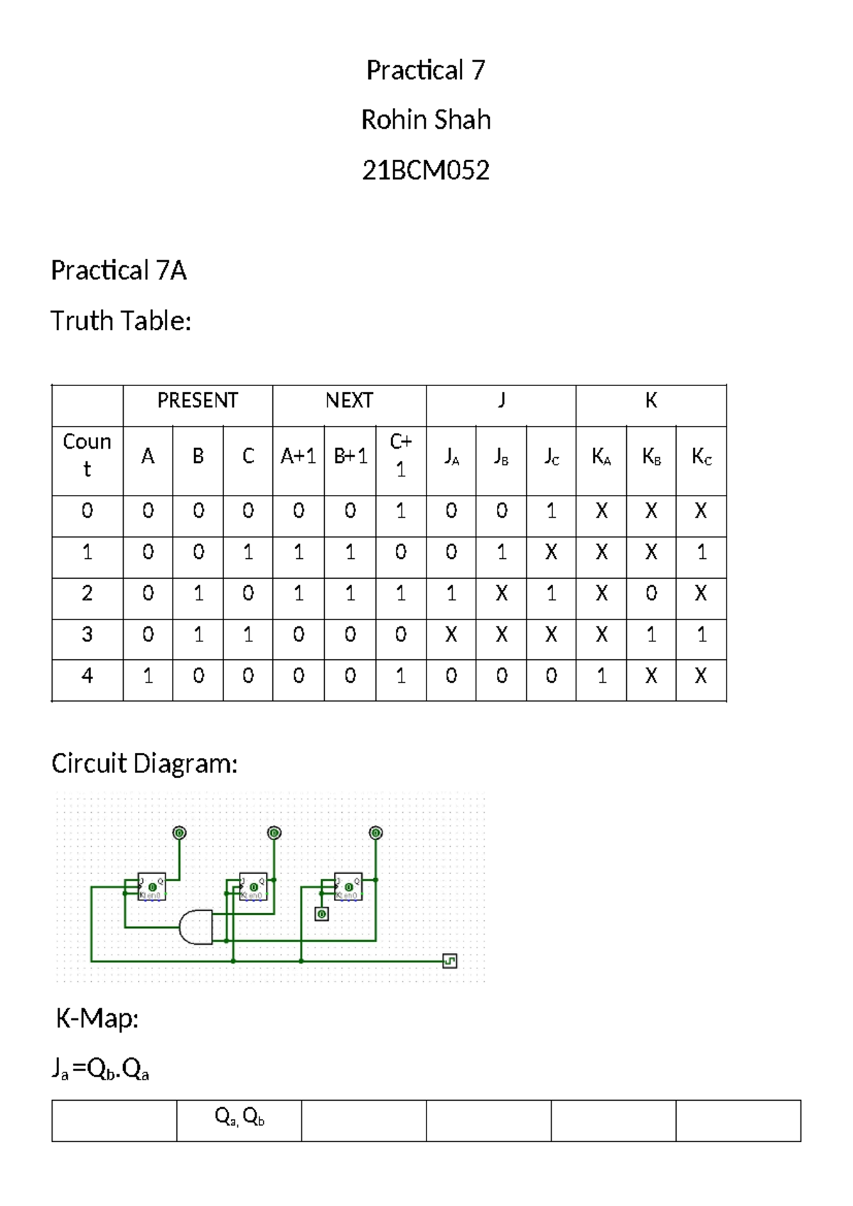 Practical 7 - vfdfgbdsg - Practical 7 Rohin Shah 21BCM Practical 7A ...