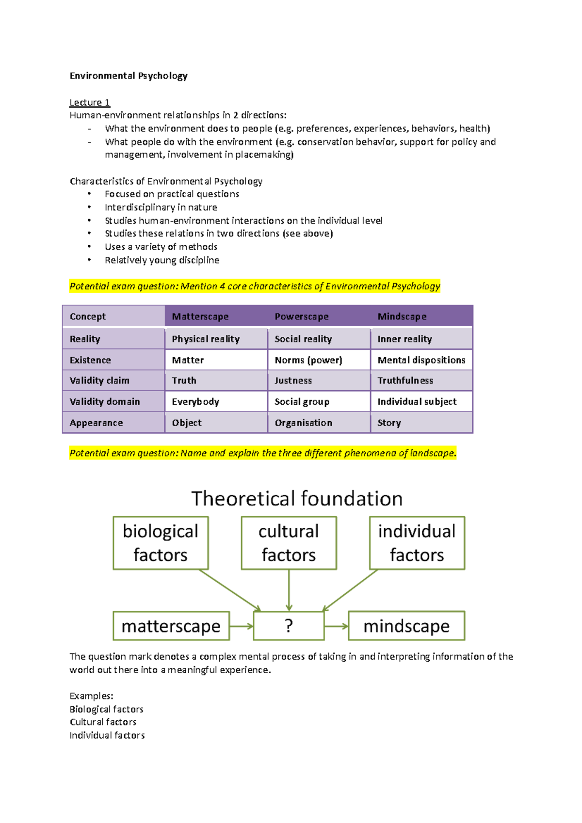 research topics in environmental psychology