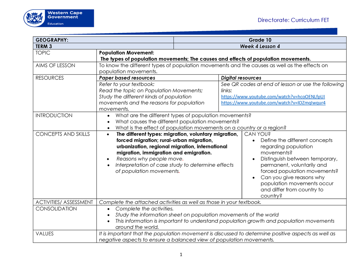 essay geography grade 10